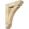 Ekena Millwork Thorton Slat Rough Sawn Bracket w/ Offset Brace, Douglas Fir, 8"W x 30"D x 38"H BKT0806X30X38THR06RDF - alternate 1